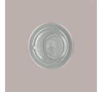 100 Pz Coperchio Piano Trasparente in Pet Con Foro Dm74 Adatto a Coppa Vasetto V80,V100, V120,