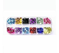 100 pz Cuore Acrilico Strass Non Hotfix Glitter Unghie Cristalli Strass 네일파츠 ラインストーン Decorazione unghie Nail Art Charms per unghie-8mm Scatola 240 pezzi-8mm