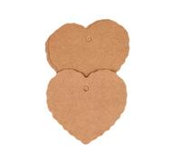 100 pz etichetta regalo cuore Kraft Hang Tag per regali artigianato biscotti fabbrica fiore giardino etichetta marrone molto pratica e popolare. Utile
