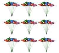 100 Pz Farfalle In PVC per Esterni, da Giardino, Decorazioni pe2361