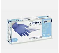 100 PZ Guanti In Nitrile Senza Polvere Reflexx 76 gr. 3,5 confezione M