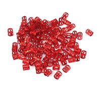 100 PZ Intrecciare Perline Polsini In Metallo, Nuovi Dreadlocks Colorati Perline Capelli Treccia Anelli Clip Dread Locks, Anelli Polsino Decorazione Dei Capelli Intrecciare Filigrana Tubo(rosso)