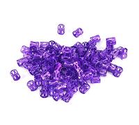 100 PZ Intrecciare Perline Polsini In Metallo, Nuovi Dreadlocks Colorati Perline Capelli Treccia Anelli Clip Dread Locks, Anelli Polsino Decorazione Dei Capelli Intrecciare Filigrana Tubo(viola)