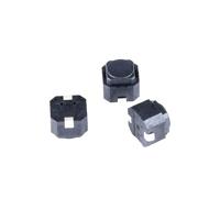 100 pz/lotto 6 * 6 * 5mm Nessun suono Silenzioso Muto Pulsante Interruttore Silicone Tastiera Tattile Interruttore 6 X6x5MM SMD 2P Pin Micro Interruttore