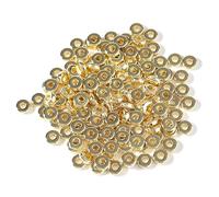 100 pz/lotto 6 8mm CCB Perline Rondelles Perline distanziali allentate Piatte Grandi Perline Forate Per Fai da Te