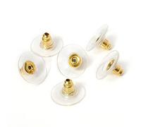 100 pz/Lotto Gomma di Silicone Orecchino Backs Stopper Earnuts Orecchino della Vite Prigioniera Accessori per la Produzione di Gioielli Fai da Te Risultati Forniture Practical Treatment