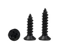 100 pz/lotto KA-tipo Croce Viti A Testa Svasata In Acciaio Al Carbonio Vite Piatta autofilettante M1/M1.2/M1.4/M1.5/M1.6/M1.7/M2/M2.3/M2.6/M3/M3.5/M4/M5