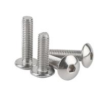 100 Pz/lotto M2 .5 M3 M4 M5 304 In Acciaio Inox Esagonale A Esagono Incassato Vite A Testa Bottone Bulloni Rotonda A Piatta Standoff(14mm x100pcs,M2.5)