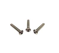 100 pz/lotto M3x25mm M3*25 ISO7380 metrico 304 bullone a testa tonda
