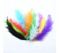 100 pz/lotto Marabù Piume di Turchia Decorazione Artigianato Piuma Acchiappasogni Mosche Materiali Misti Colore Casuale