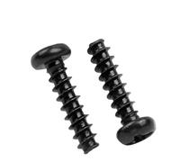 100 Pz M1 .2 .4 .7 M2 .3 .6 M3 .5 M4 M5 Vite Autofilettante A Testa Cilindrica Da Incasso In Acciaio Al Carbonio Nero(10mm x100pcs,M2)