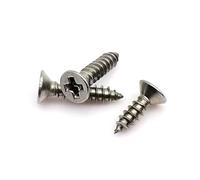 100 PZ M1 M1.2 M1.4 M2 M2.6 M3 M4 Piccolo Micro 304 in acciaio inox Croce Piatta Testa Svasata Vite Autofilettante(3mm,M2)