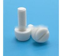 100 pz M4 M5 M6 Scanalato Zigrinato Pollice Polipropilene Vite-M5 x 25,PP