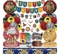 100 pz magia mago decorazioni per feste di compleanno mago compleanno stoviglie decorazioni compleanno per festa 10 ospiti - Piatti Tovaglie bicchieri tovaglioli striscioni decorazione