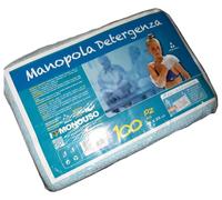 100 PZ - MANOPOLA PRESAPONATA IMPERMEABILE PER LAVAGGIO CORPO PAZIENTE
