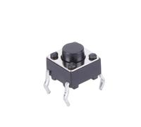 100 PZ Micro Interruttore Pulsante a Sfioramento DIP 4 Pin Momentaneo Tasto Tattile Interruttore 6X6X5mm Pulsante In Miniatura Componenti Elettronici