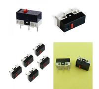 100 Pz. Microswitch SENZA LEVA pulsante fine corsa circuito stampato 12 24 230V