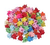 100 Pz Mini Fermagli per Capelli per le Donne Ragazze Carino Fiore Artiglio Pinze per Sottili Capelli Fini Colorati Piccoli Fermagli per Capelli Accessori per lo Styling dei Capelli
