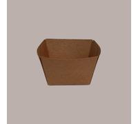 100 Pz Monoporzione Finger Food Carta Avana 180cc 72x72H45mm