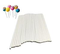 100 pz/pacco 2 Stili Plastica Lecca-lecca Stick Cake Pop Sticks Accessori da cucina Zucchero cioccolato Caramella Lecca-lecca Lollipop Strumento stampo fai da te