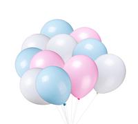 100 pz palloncini latex 25 cm spessore maggiore +rosa+bianco