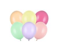 100 PZ Palloncini lattice colore MIX PASTELLO CHIARO 27 cm 0YBC
