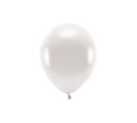 100 PZ Palloncino lattice ecologico 26 cm BIANCO PERLA Metallic 13EL