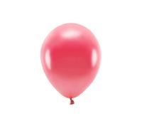 100 PZ Palloncino lattice ECOLOGICO 26 cm colore ROSSO CHIARO METAL 104L