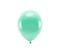 100 PZ Palloncino lattice ecologico 26 cm VERDE MENTA FORTE Metallic 13F3