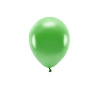 100 PZ Palloncino lattice ecologico 26 cm VERDE PRATO Metallic 13EY