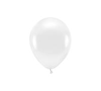 100 PZ Palloncino lattice ecologico 30 cm BIANCO Metallic 13FB