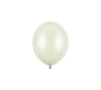 100 PZ Palloncino Palloncini Lattice 23 cm CREMA CHIARO metallic 0SRZ