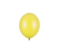 100 PZ Palloncino Palloncini Lattice 23 cm GIALLO LIMONE metallic 0SS7