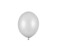 100 PZ Palloncino Palloncini Lattice 27 cm ARGENTO NEVE metallic 0ZY8