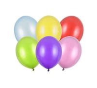 100 PZ Palloncino Palloncini Lattice 30 cm MULTICOLORE metallic 0F1T