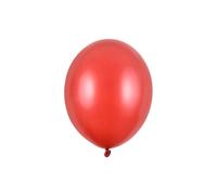 100 PZ Palloncino Palloncini Lattice 30 cm ROSSO PAPAVERO metallic 1362