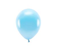 100 PZ Palloncino Palloncini lattice ECOLOGICO 30 cm CELESTE METALLIC 130Z