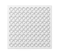 100 Pz Paracolpi Gomma Adesivi Trasparenti 8x4mm