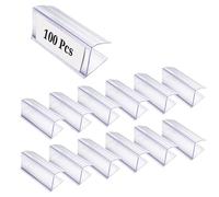 100 pz Porta Etichette Trasparente Mini Porta Cartellini titolari