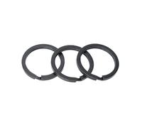 100 Pz Portachiavi In Acciaio Inox 15/20/25//28/30/35mm Rotondo Piatto Linea Split Ring Portachiavi For Creazione Di Gioielli Portachiavi FAI DA TE (Color : Black, Size : 30MM_100PCS)