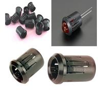 100 Pz. PORTALED 10 mm ABS plastica nero porta led pannello supporto diodi led