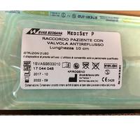100 PZ RACCORDO PAZIENTE CON VALVOLA ANTIREFLUSSO LUNGHEZZA 10 CM