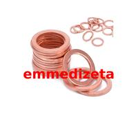 100 PZ RONDELLE RAME TUBI FRENO/FRIZIONE MOTO RASAMENTI GUARNIZIONI FORO 10mm