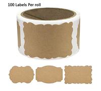 100 Pz/rotolo Adesivi Scrivibili Irregolari Sigilli Per Buste Autoadesive Adesivi Con Sigillo Imballaggi Piccole Imprese Scatole