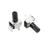 100 PZ Rv09 Verticale Orizzontale 12.5mm 7.5MM Albero 1k 2k 5k 10k 20k 50k 100k Resistore Regolabile 9 Tipo 3pin Potenziometro di Tenuta(Horizontal 12.5mm,20K Ohm)