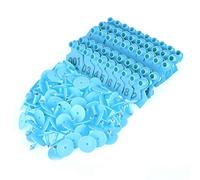100 pz/Set Marchi Auricolari 1-100 Numero plastica Marchio Auricolare Bestiame bovino Mucca Marchio Auricolare Marchio Animale per capre suini maiali Mucche bovini Vitello