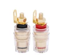 100 pz Spina A Banana Presa Connettore 33 MM Connettore A Banana 4mm Filo Medio Amplificatore Altoparlante Terminale A Forcella Binding Post