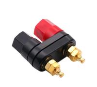 100 pz. Spine a Banana Coppia Terminali Rosso Nero Connettore Amplificatore Binding Post Spina for Altoparlante a Banana jack