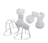 100 PZ - Tappi a fungo per vino e spumante rigati 5 alette + gabbiette fermatappo 4 fili zincate - Kit per tappare le bottiglie per vino e spumante come EMILIANE O BORDOLESEI - Kit da 100 pz fai da te