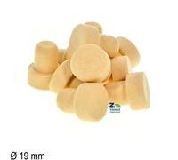 100 PZ. TAPPO TAPPI IN SILICONE SINTETICO A FUNGO CON GAMBO DIAM. 19 mm